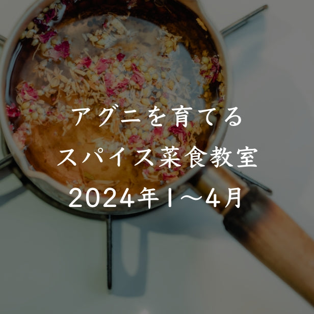 アグニを育てるスパイス菜食教室 2024年1〜4月コース詳細